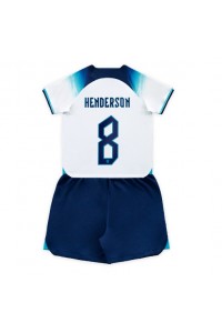 Engeland Jordan Henderson #8 Babytruitje Thuis tenue Kind WK 2022 Korte Mouw (+ Korte broeken)
